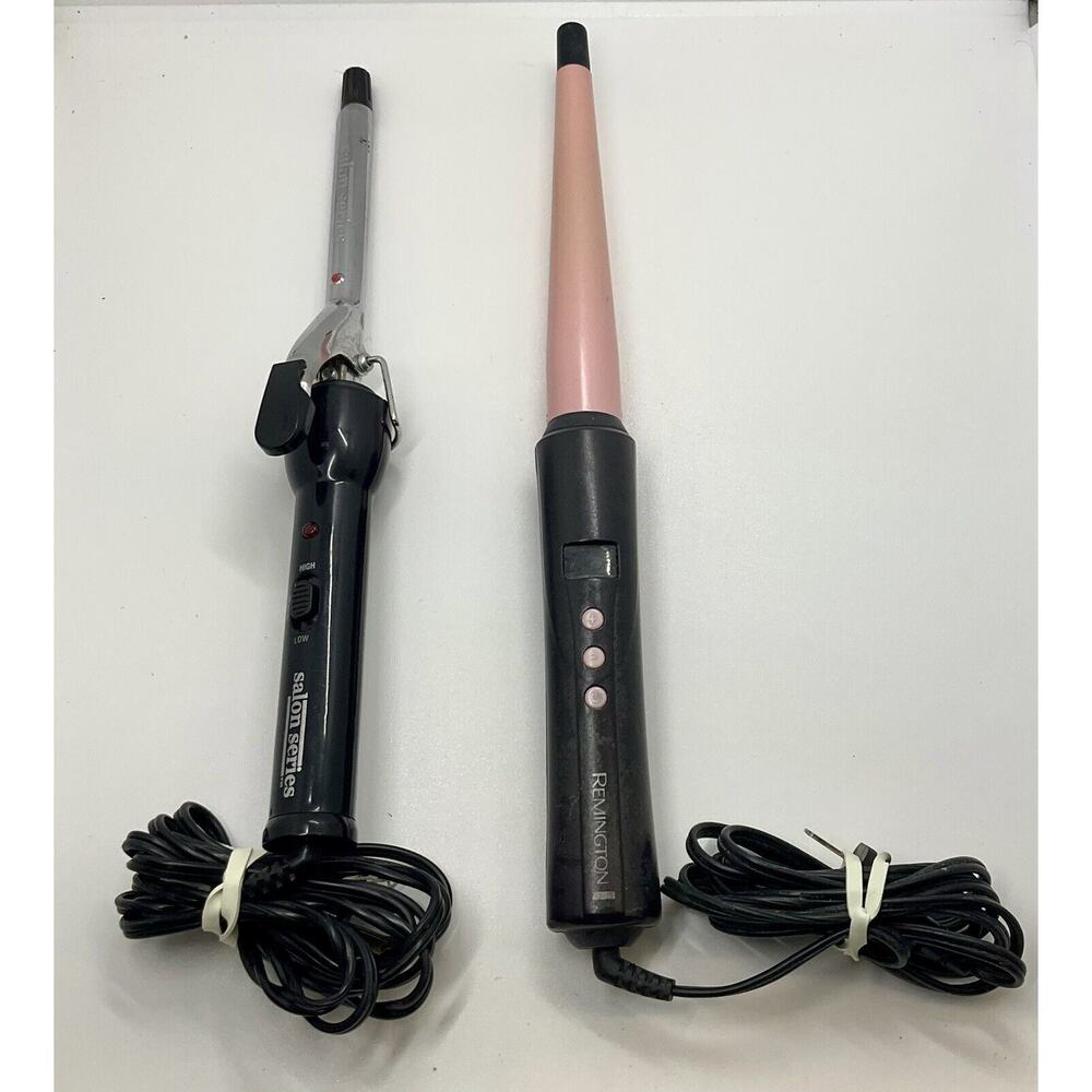 Remington Ceramic Pearl Electric Curling Iron (lot Of 2) Remington Salon Series
